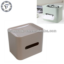 Plastic facial tissue box\