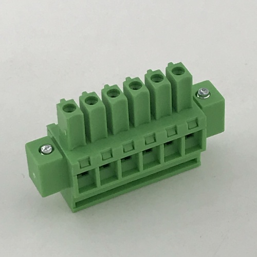 3.81mm pitch straight pluggable terminal block with screws