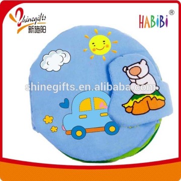 plush toy cloth book with Velcro button