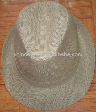 Brown Fashion Trilby fedora hat. Men fedora hat, Cotton / polyester fedora hat