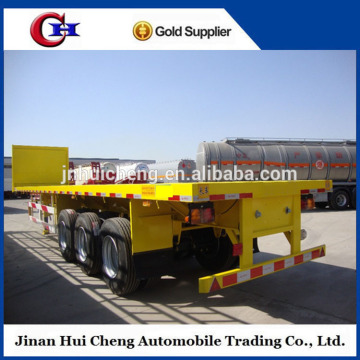 China 3 axle flatbed container truck trailer for sale