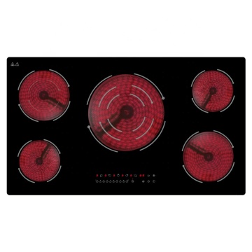 Ceramic Infrared Stove with 4 Heads and Built-In Design