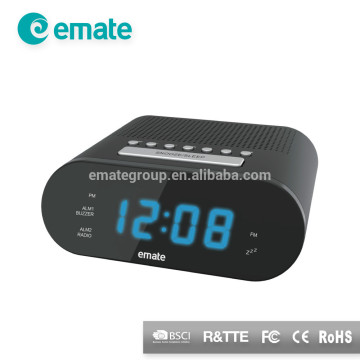 Digital LED blue light radio clock