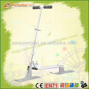 2wheels aluminum snow scooter