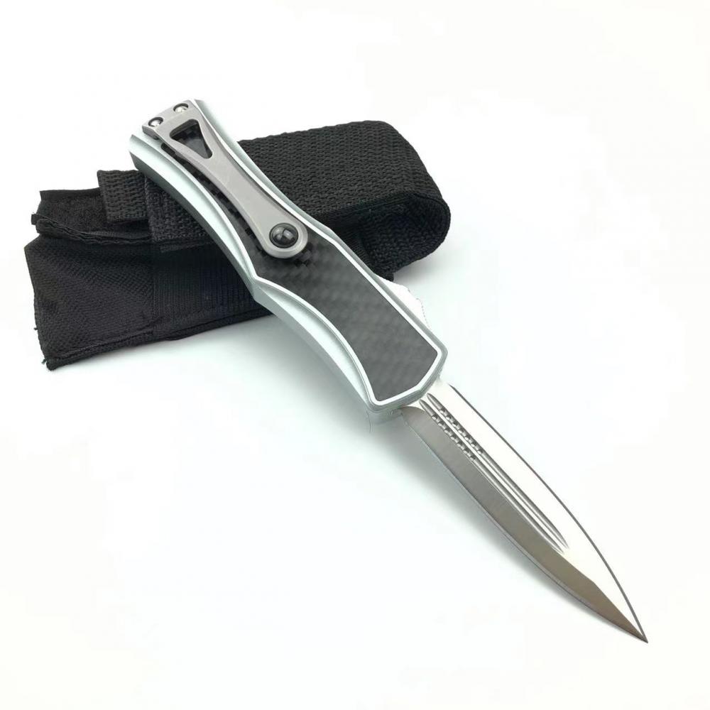 Otf Knife Aviation Aluminum Handle Spring Double Action