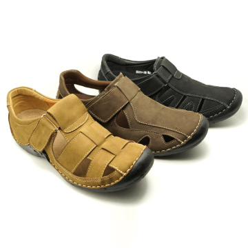 2015 new style summer genuine leather casual sandal shoes for men