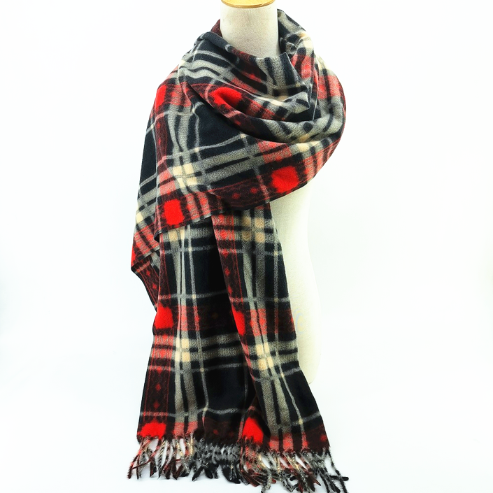 ready to ship winter warm  wrap striped  crinkle scarf