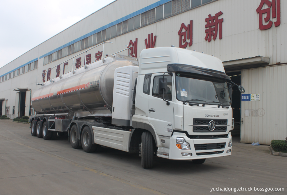 3 axle 45CBM aluminum fuel tanker semi-trailer