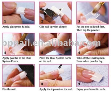 Acrylic dual nail forms