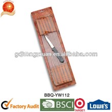 BBQ skewer with knife and blister card bbq accessories Outdoor skewer-Hongxuan