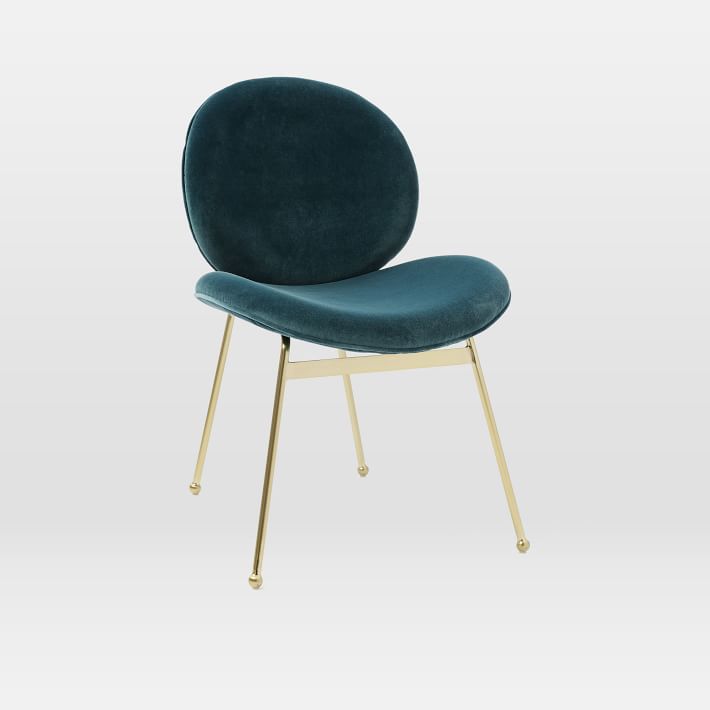 Chaises de salle à manger de luxe en velours