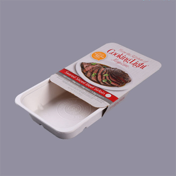 Biodegradable Bagasse Frozen Food Container Food Tray