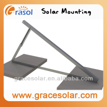 Gracesolar fold tri-bracket, ballasted tri-bracket, solar roof mounting tri-bracket