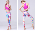 Medida moda mujer brillante lycra polainas los pantalones yoga