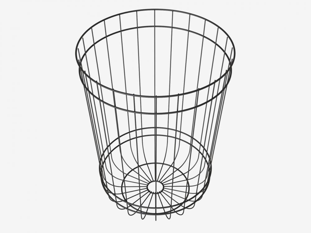 Bathroom metal storage basket