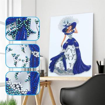 30*40 Shaped Crystal Diamond Painting Beauty Picture