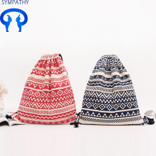 Custom drawstring pocket national wind pack