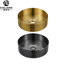 Luxury Hotel Bathroom Sinks: Stainless Steel 304 Vanity Countertop Wash Basins