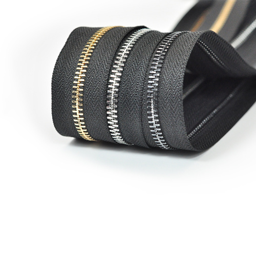 Bulk -Metall -Zähne Reißverschluss Titan Reißverschluss Langkette