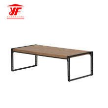 Home Goods Stainless Steel Coffee Table Modern Wooden