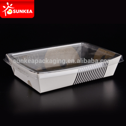 Food grade FDA approved Disposable take-out sushi box with PET window