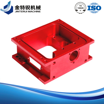 Red Anodised CNC Machined Enclosure Milling