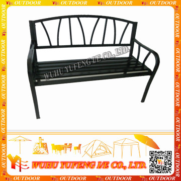 Garden park steel patio bench