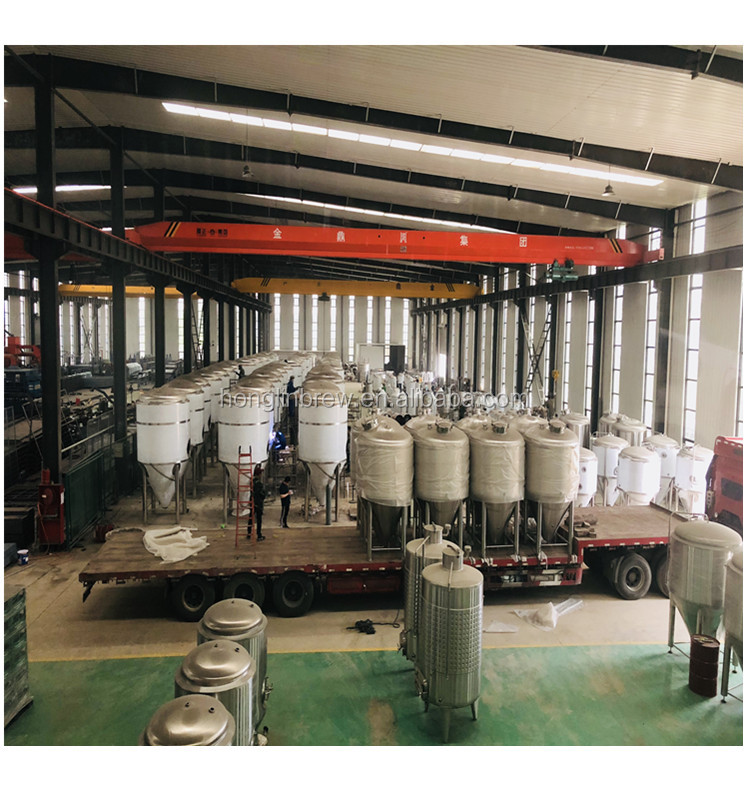 1000L Stainless Steel Beer Fermentation Equipment Turnkey Project For Brewery System