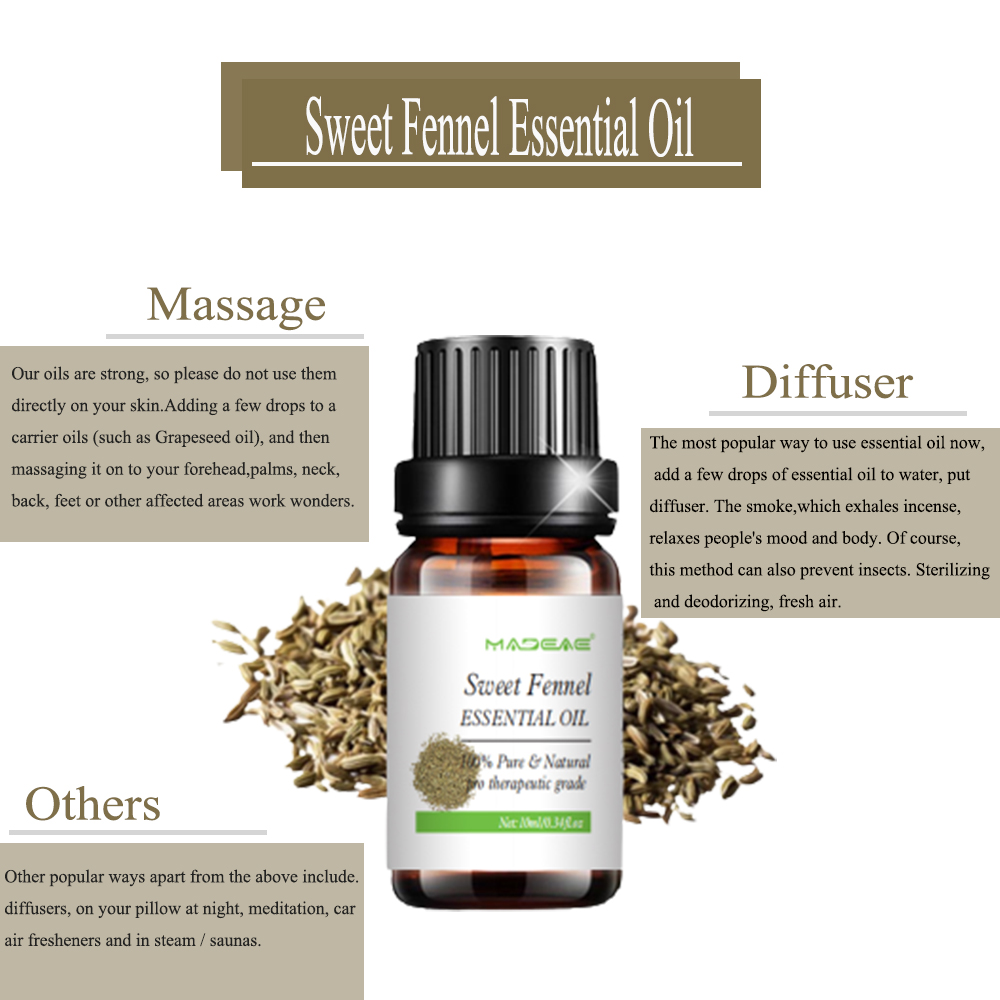 Water-Soluble Sweet Fennel Essential Oil For Body Massage