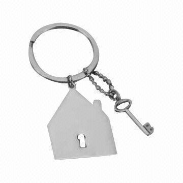 Fashionable House-shaped Key Keychain
