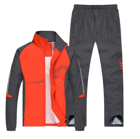 Wholesale Polyester Tracksuit Mens Sports/Running/Grey/Red Activewear/Sports Wear Fitness Track Suit Apparel