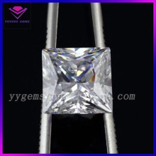Beautiful Jewelry Square Shape Princess Cut Cubic Zirconia CZ White Gold Engagement Rings