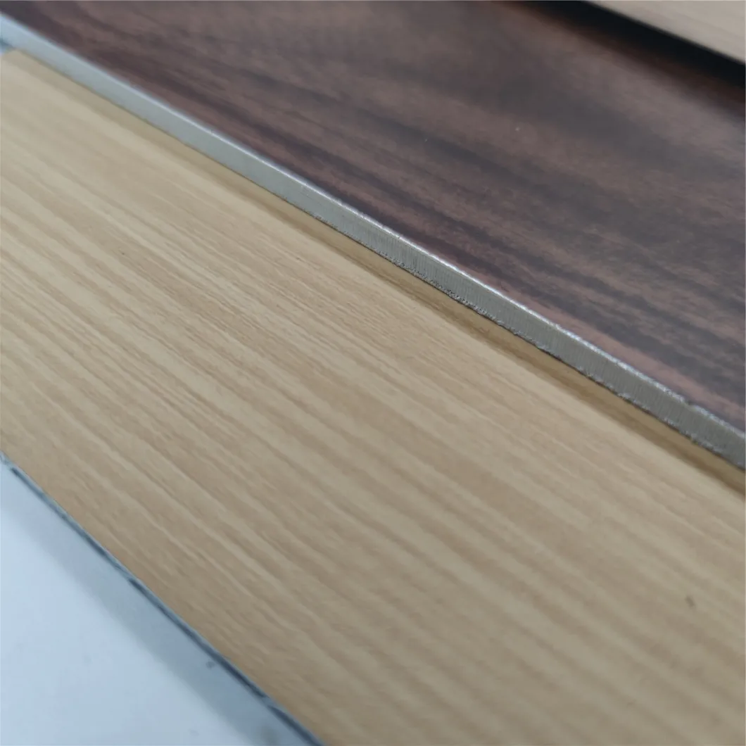 4mm A2 Building Curtain Wood Grain PVDF Aluminum Composite Panel