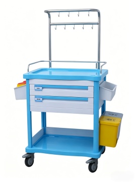 Injection Trolley with IV Hooks
