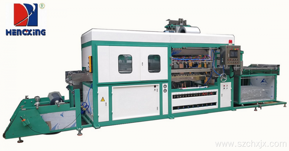 Fully automatic plastic blister clamshell vacuum machine