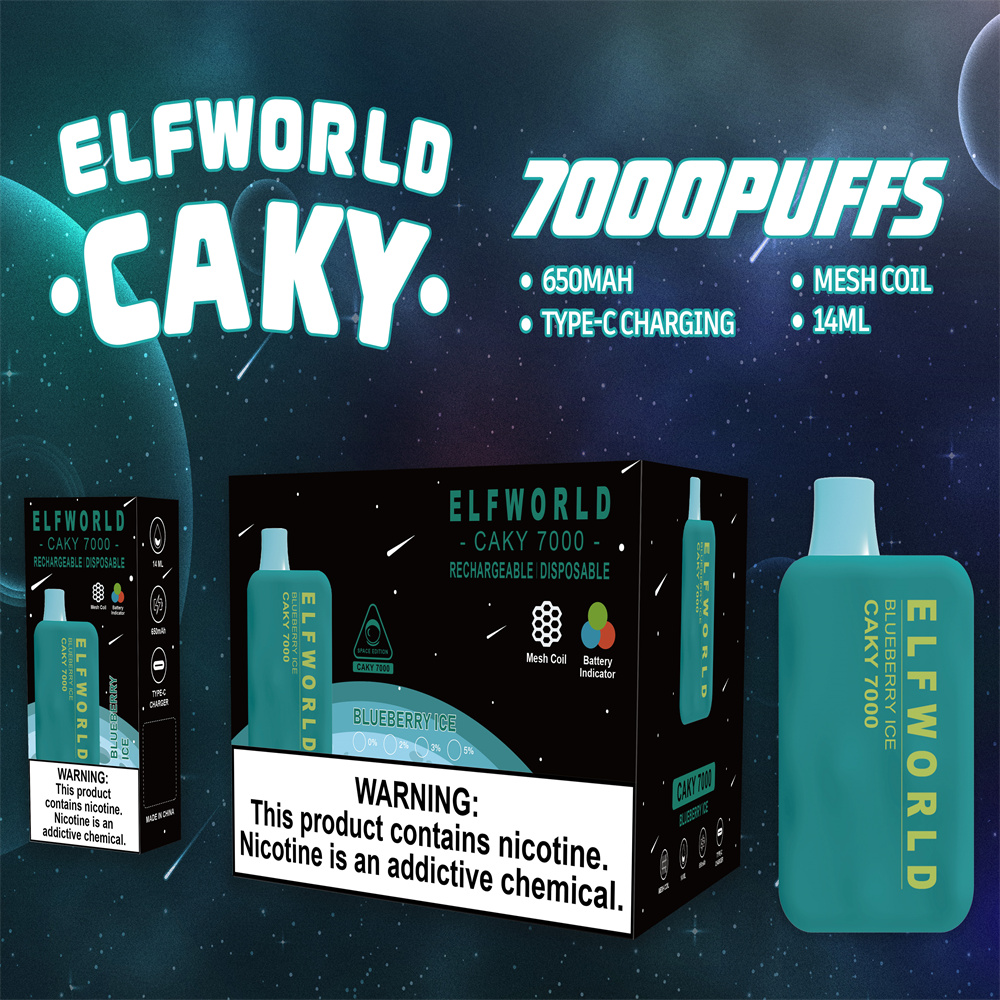 Elfwolrd caky 7000 algodão doce vape