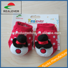 red cotton cartoon child tube sock