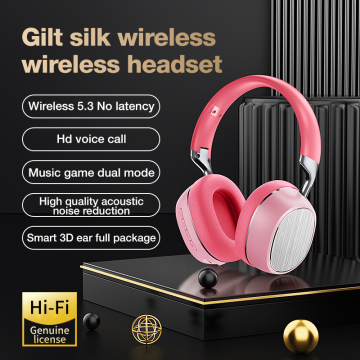 Wireless fashionable over ear headphone
