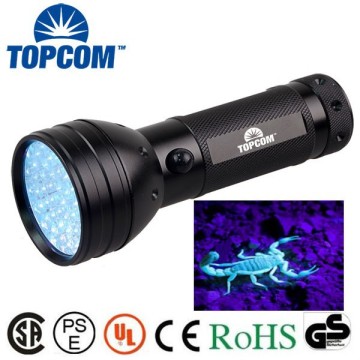 395 nM 51 LEDs Ultraviolet LED flashlight Spot Scorpions, Pet Urine, Bed Bugs Minerals Leaks