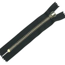 Genuine YKK zipper metal white copper double zipper