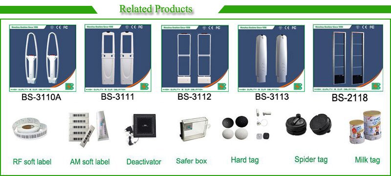 Factoy Supply 6m Runcit Anti Kecurian Keselamatan Hook Stop Lock untuk Supermarket