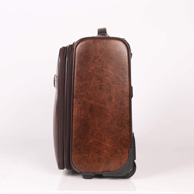 pu leather luggage