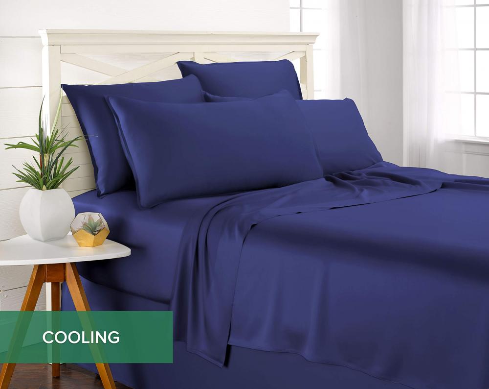 Luxury 4pcs Bamboo Bed Sheet Pillowcase Set
