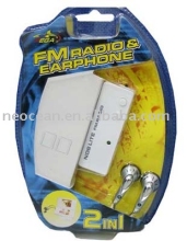 2 in 1 FM Radio & Earphone for NDS lite