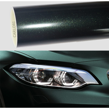 Metallyske diamantmatte donkere griene auto-wrap vinyl