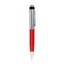 Bolígrafo de cuero para negocios con impulsión de la pluma