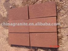 red stone paving slab