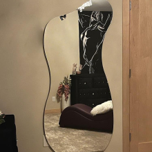 Full Length Asymmetrical Irregular Shape Wall Art Mirror