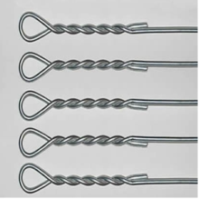 Black Iron Single Loop End Tie Wire