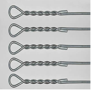 Black Iron Single Loop End Tie Wire